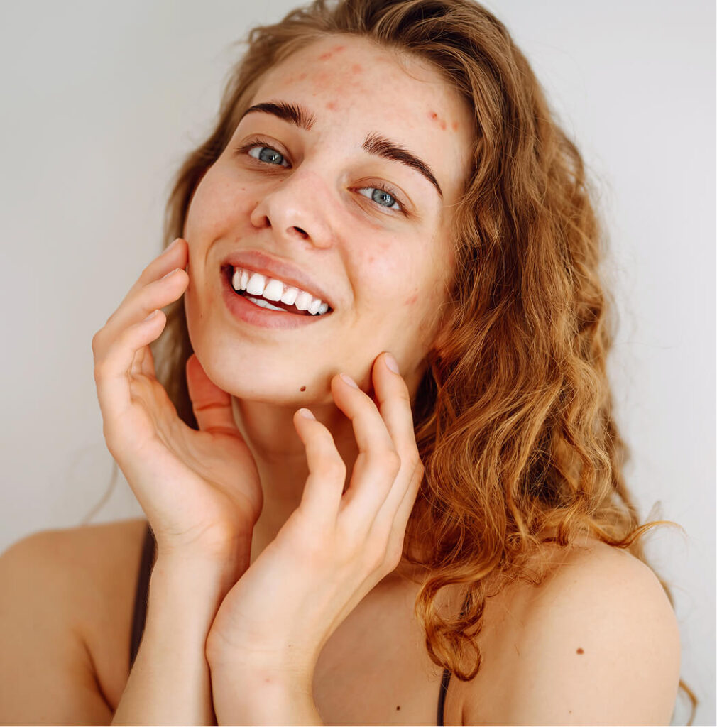 woman smiling
